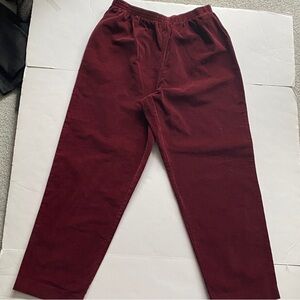 Alfred Dunner Women's Burgundy Velour